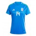 Camiseta Italia Federico Chiesa #14 Primera Equipación Replica Eurocopa 2024 para mujer mangas cortas